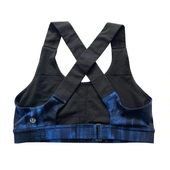 Lululemon All Sport Bra Top Adjustable Nightsky Harbor Blue Black 6 S - Picture 7 of 10